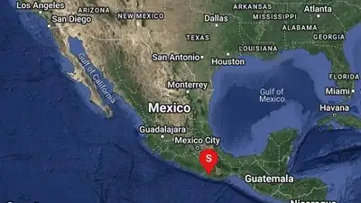 Ощутимое землетрясение произошло в Мексике