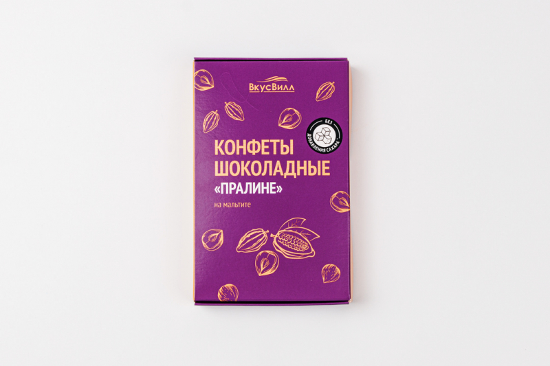 Конфеты шоколадные "Пралине" на мальтите